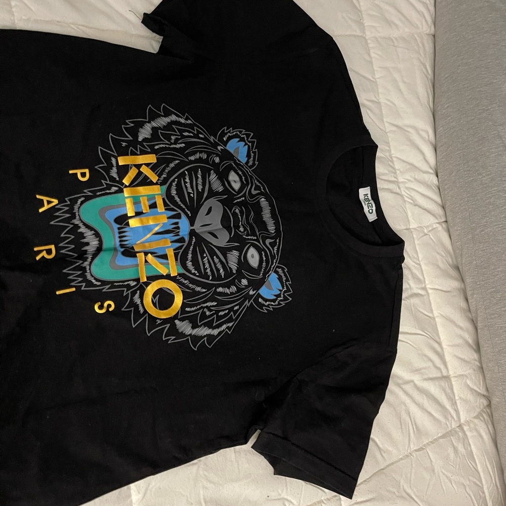Kenzo black shirt size medium .